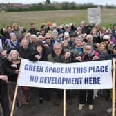 Local residents are upset about plans for a housing development on land north-east of Kingston Lane, East Preston.