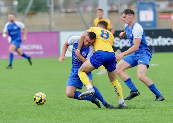 Lancing FC take on Shoreham FC in a pre-season friendly at Culver Road
