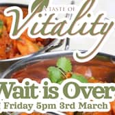 A Taste of Vitality is a new Indian restaurant offering freshly cooked food