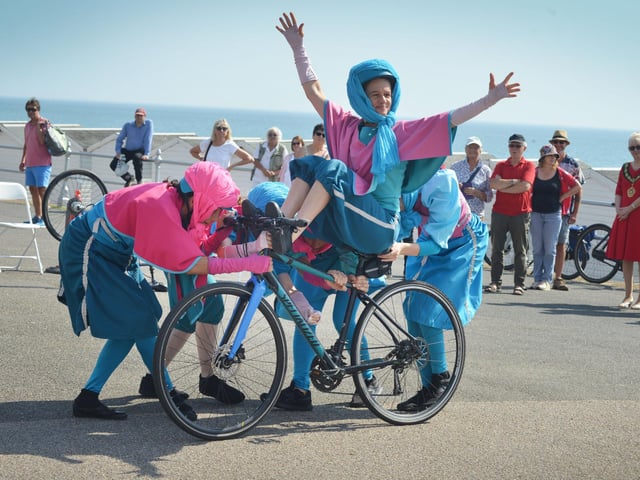 Sussex Blazing Saddles perform in Bexhill on Sunday September 10 2023.