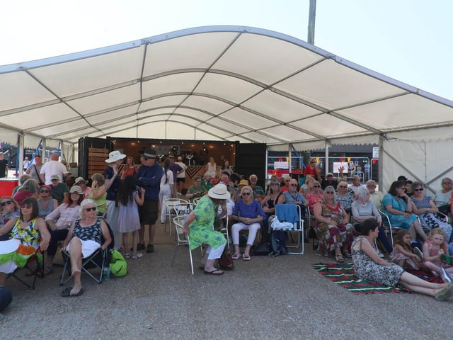 Hastings Old Town Carnival Week 2024, photo Roberts Photographic: Opening Ceremony and the RNLI concert to celebrate the 200th anniversary of the Royal National Lifeboat Institution - 1824 to 2024.