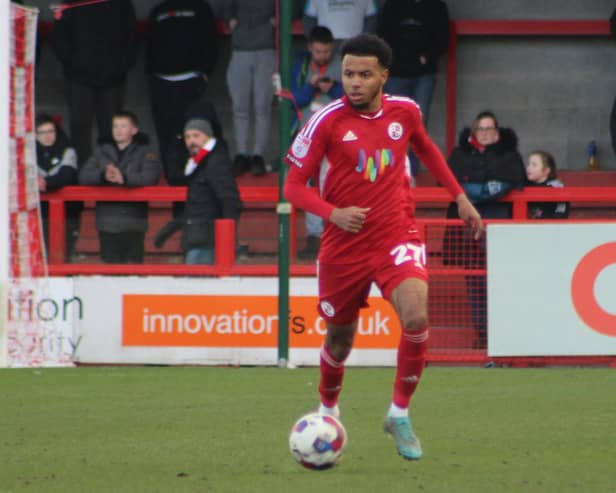Crawley Town have confirmed that midfielder Rafiq Khaleel has committed his future to the club after signing a two-year deal with an extra one-year option. Picture by Cory Pickford