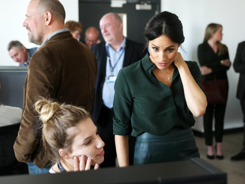 DM18100112a.jpg. Harry and Meghan, the Duke and Duchess of Sussex, open the University of Chichester's Tech Park. Photo by Derek Martin Photography