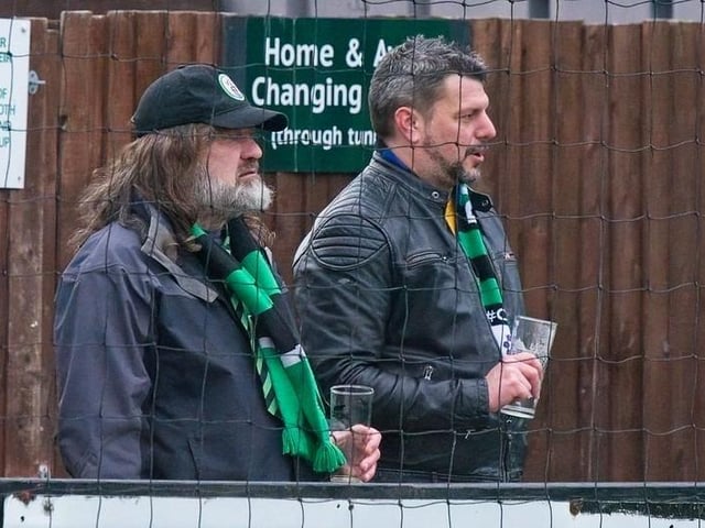 Burgess Hill Bbeat Corinthian 4-1 with two goals from Dan Perry and one each from Dave Martin and Martyn Box. Picture by Chris Neal