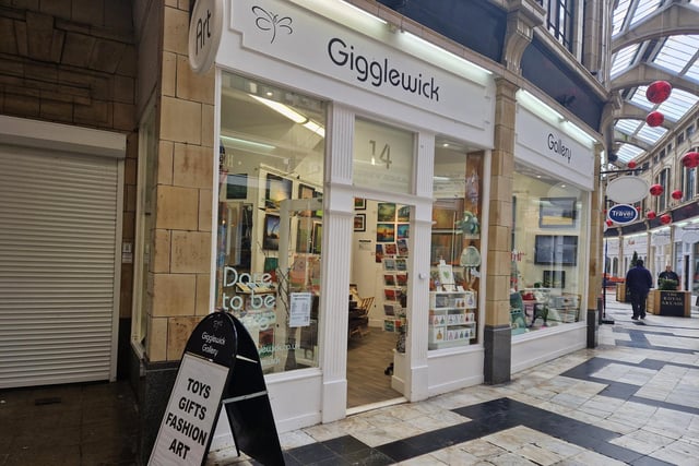 Gigglewick in Royal Arcade has lots of lovely things to look at, including artworks and jewellery