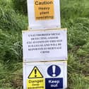 Signs have been put up at a West Sussex site where the remains of a Roman settlement were found – warning that ‘unauthorised’ metal detectorists will be dealt with. Photo contributed