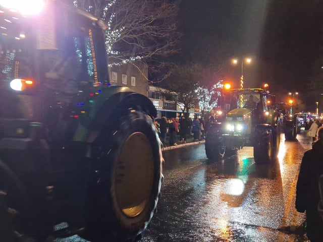 The Arundel Illuminated Tractor Run 2025 in Rustington, which it was visiting for the first time