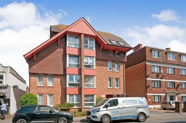 The exterior of the cheapest property in Eastbourne