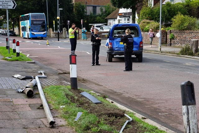 Collision in Victoria Drive, Eastbourne