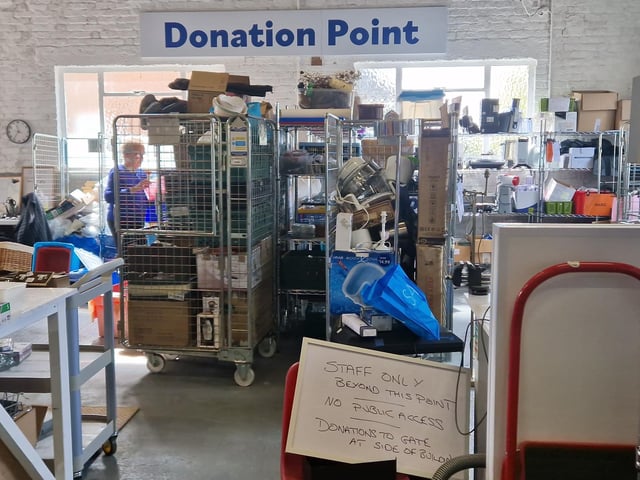 Influencer Jen Graham, aka Charity Shop Girl, officially opens Guild Care's new Goring Road Superstore and Donation Centre, the charity's 15th shop in West Sussex