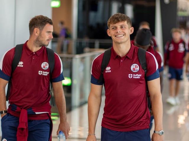 Crawley Town have travelled to the Pinatar Arena, where they previously visited in 2022, for a seven-day warm-weather training camp. Ben Radcliffe and Dion Conroy arrive in Spain