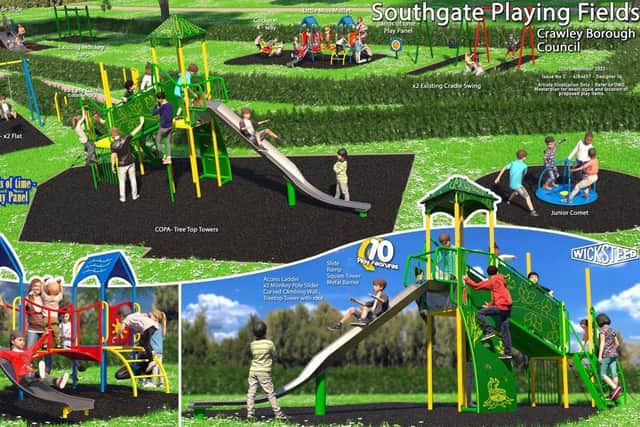 Crawley Borough Council wants residents views on the new proposed play area for Southgate playing fields