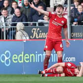 Laurence Maguire calls for help after Danilo Orsi was fouled | Picture: Natalie Mayhew/Butterfly Football