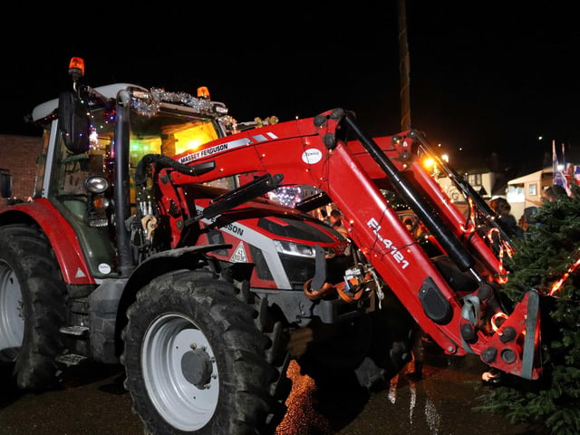 The Christmas Tractor Run 2024 leaving Hastings Old Town on December 21. Photo by Kevin Boorman.