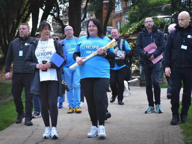 Baton of Hope in Hastings on September 23. Photo taken in Alexandra Park.