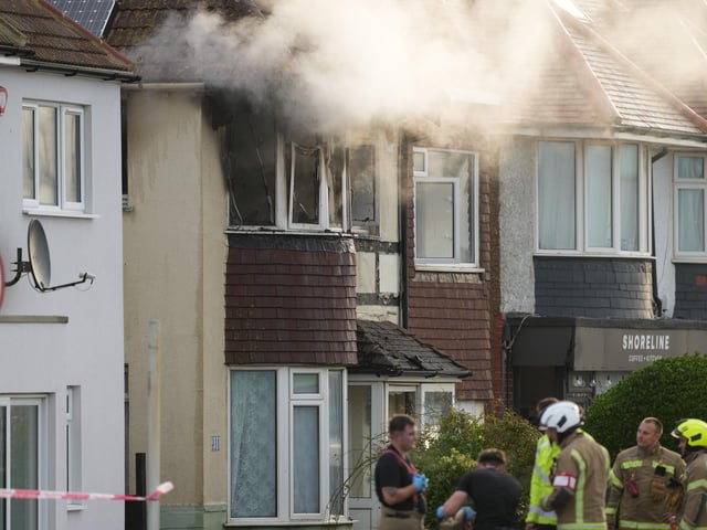 An 86-year-old woman has died in a residential property fire in Sussex.