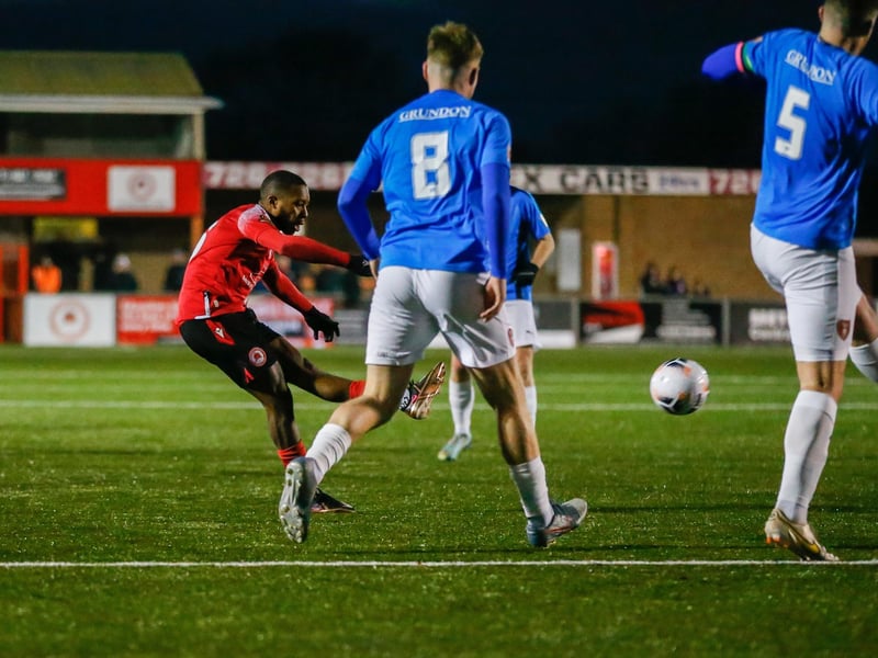 Action from Eastbourne Borough's 2-1 FA Trophy third round defeat at home to Bracknell Town