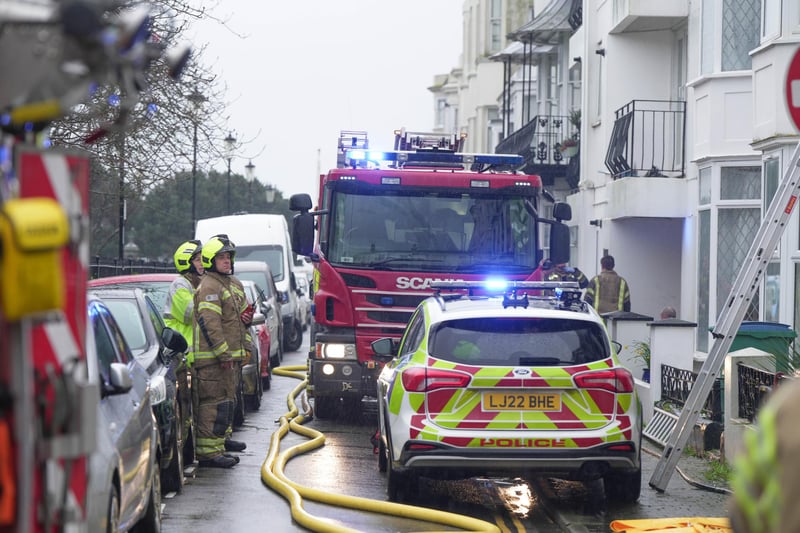 A man has been charged with a number of offences – including arson and two counts of assaulting an emergency worker – following a blaze at a property in Bognor Regis