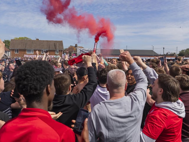 Worthing beat Ebbsfleet to clinch the National League South title
