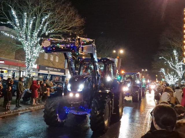 The Arundel Illuminated Tractor Run 2025 in Rustington, which it was visiting for the first time