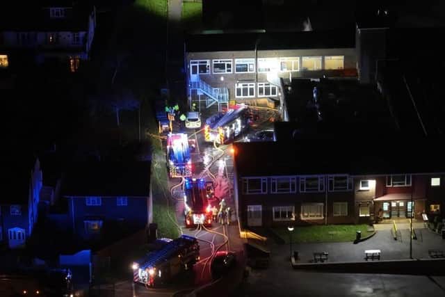 A 16-year-old girl who was arrested after a fire at a secondary school in East Sussex has been detained under the Mental Health Act. Picture: Eddie Mitchell