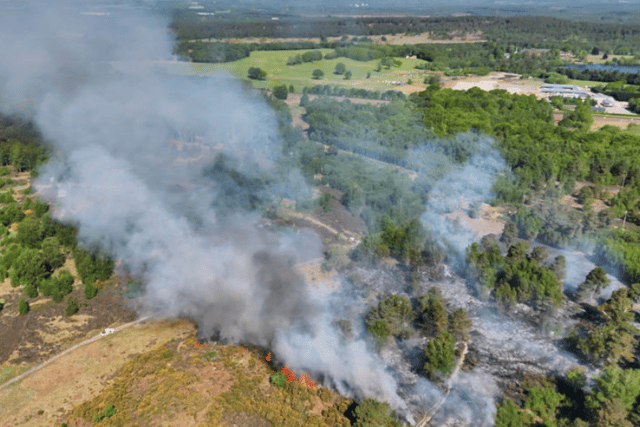 Firefighters are urging residents to take extra care outdoors, as an amber heat-health alert comes into force across the South East this week. Photo: Eddie Mitchell