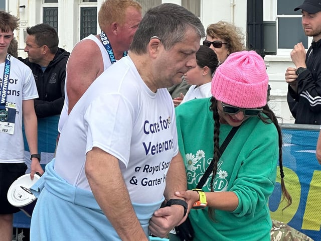 RAF veteran Ed Sampson completes the Worthing 10K