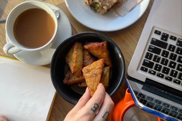 Free hash browns for students at Boston Tea Party