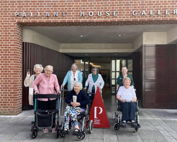 Residents of Westergate House visiting Pallant House