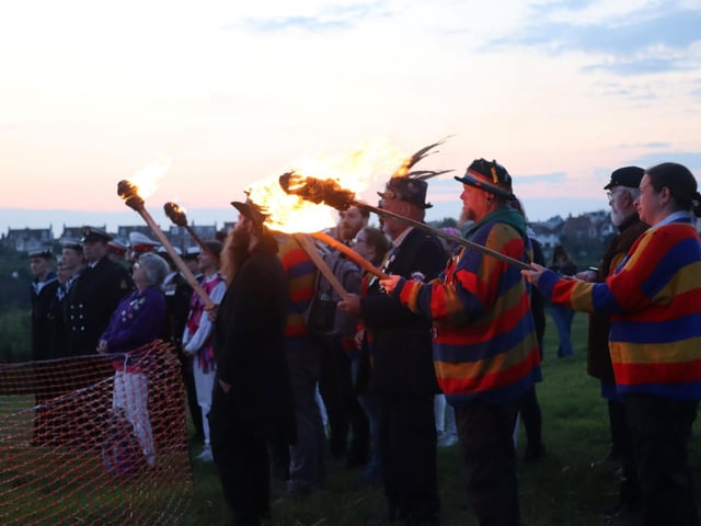D-Day Beacon lighting at Hastings