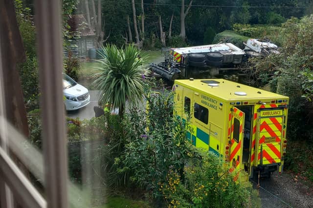 Emergency services at the scene