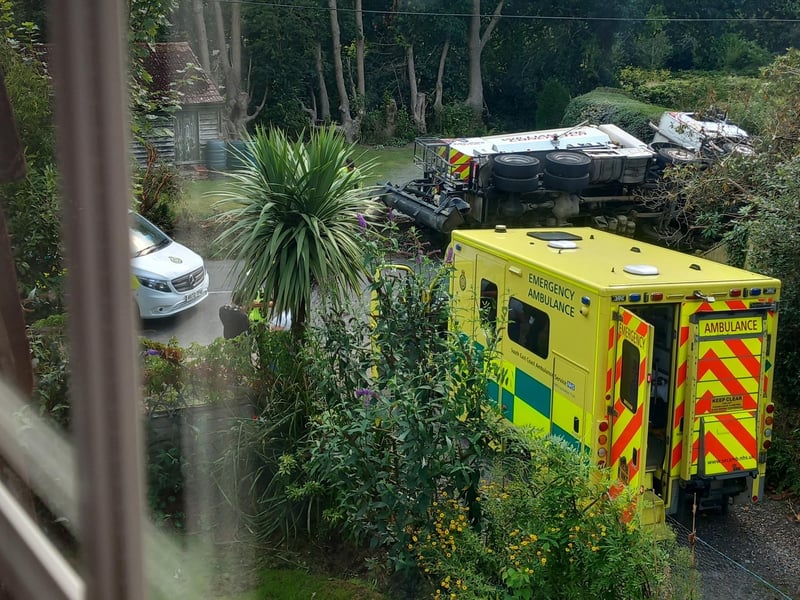 Emergency services at the scene