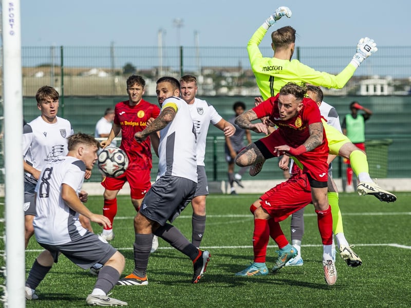 Newhaven v Bexhill United in the SCFL premier