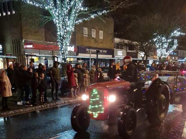 The Arundel Illuminated Tractor Run 2025 in Rustington, which it was visiting for the first time