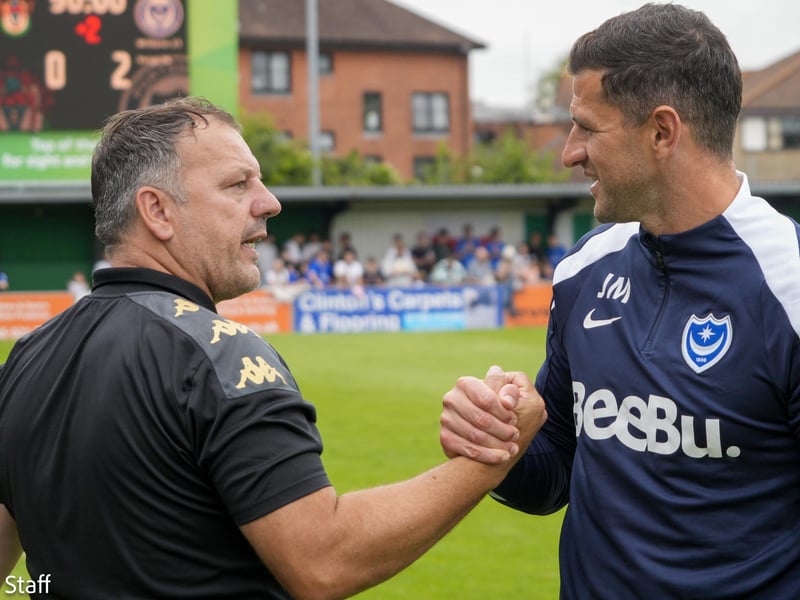 Rocks v Pompey in pre-season friendly action