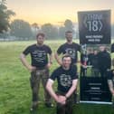 Platoon complete 40 mile crawl for Chichester Charity