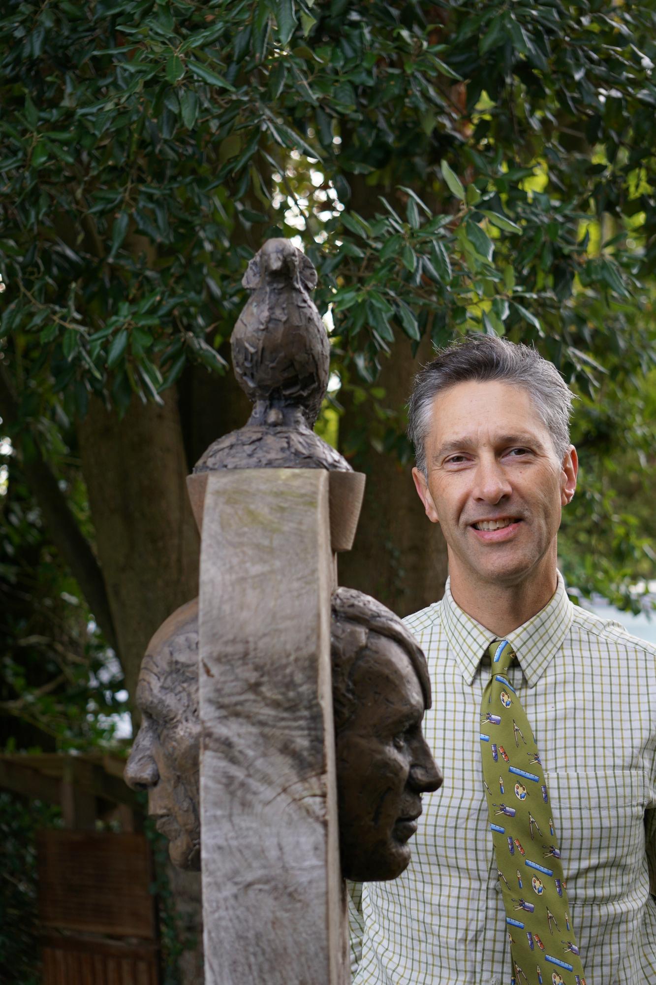 The unveiling took at the Millennium Oak Sculpture Garden on Friday (September 23) at the village’s annual festival