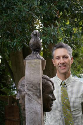 The unveiling took at the Millennium Oak Sculpture Garden on Friday (September 23) at the village’s annual festival