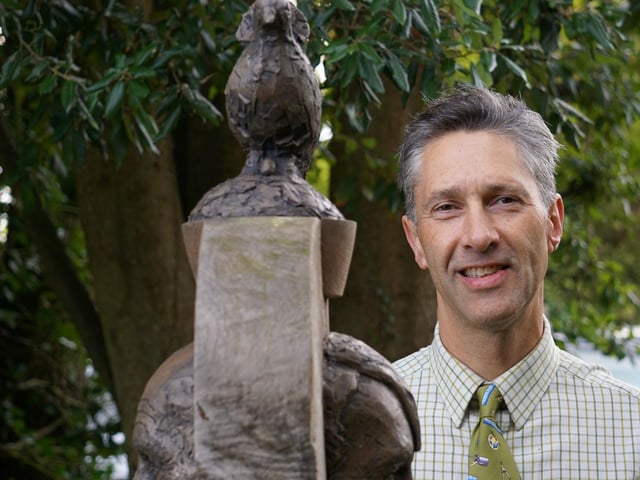 The unveiling took at the Millennium Oak Sculpture Garden on Friday (September 23) at the village’s annual festival