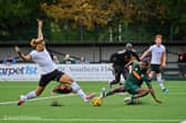 City in recent action v SE Dons - they had a mixed week in which they won in the FA Trophy but lost in the league | Picture by DAvid Richardson