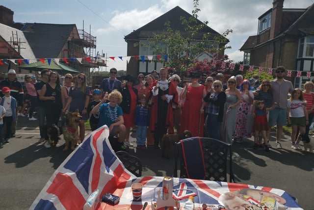 Mayor James Bacon attended the street party in Wykeham Road, Hastings.