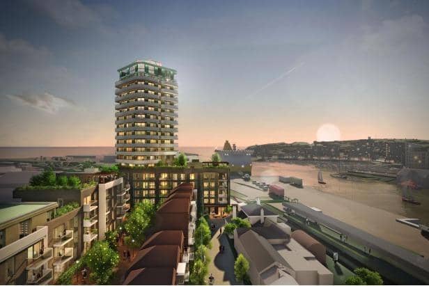 An artist's impression of the proposed Newhaven development. Pic: Contributed