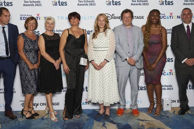 The team at LVS Hassocks attended the prestigious TES Awards ceremony at the Grosvenor House Hotel on Friday, June 23. Photo: Nora Pribek