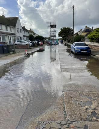 The flood is the latest in a string of incidents which have plagued West Way and The Broadway in Lancing for the past year.
Pic by Eddie Mitchell
