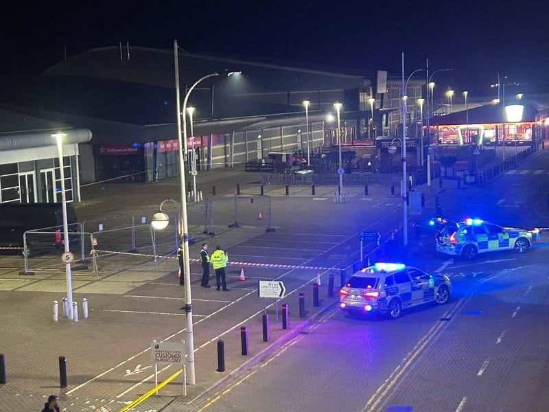Police at the scene of the incident. Picture: Eddie Mitchell