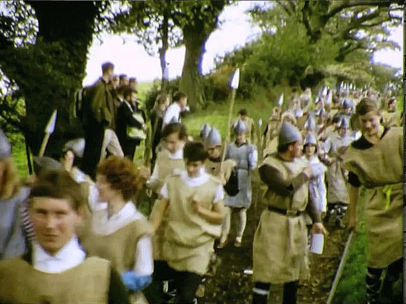 Lost film of the first Battle of Hastings reenactment discovered after 60 years. Photo here shows a screenshot from the film. Credit: Produced and directed by Alan Wootton, Restored by Cliff Wootton. A Supersound Film, © 2026 ContactRight Ltd