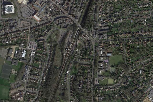 DM/23/3067: 24 Oak Hall Park, Burgess Hill. Construction of a two storey side extension. Formation of a new vehicle crossover and parking. (Photo: Google Maps)