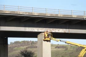 ‘Essential maintenance work’ is underway on the A27 Adur Viaduct at Shoreham-by-Sea