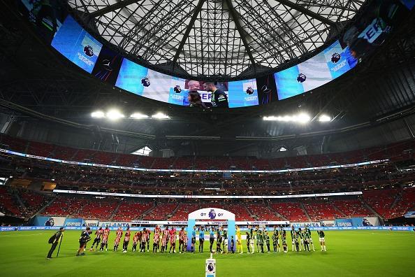 If anyone had any doubt about the global reach of the Premier League, this pre-season tour should've solved that. Brighton were part of a summer series that took in Atlanta, New Jersey and Philadelphia against top flight rivals Chelsea, Newcastle and Brentford. This picture shows Brighton vs Brentford at the Mercedes-Benz Stadium in Atlanta on July 26, 2023. It proved a successful tour for Albion, helped increase their profile in America and helped the likes of Jack Hinshelwood, who featured at right back - which proved extremely valuable for the season ahead.