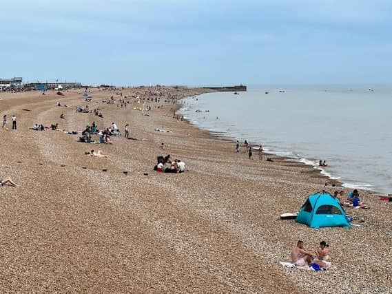 Pelham family beach at Hastings
